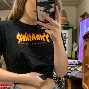 💜3for$15 Black thrasher shirt